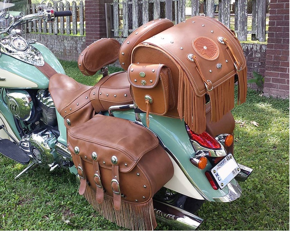Leather Motorcycle Saddlebags, Made in USA Saddle Bags